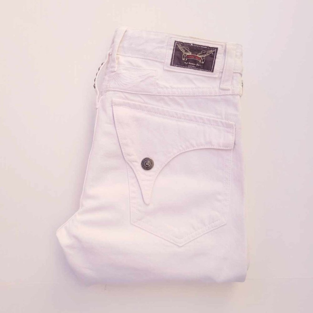 New Men's ROBIN'S JEAN MOTARD Long Flaps Slim Straight Jeans